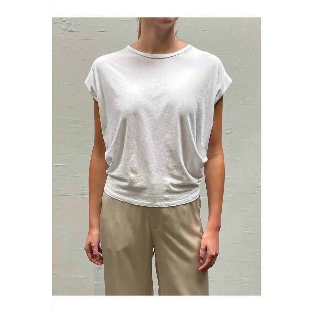 NEW PHARAOH terrance tuck tee in white